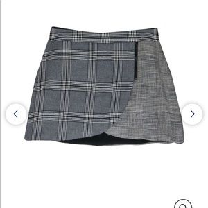 Alice and Olivia plaid skirt with shimmer detail